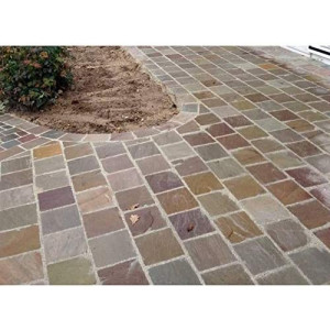 PAVÉ GRÈS OCRE MULTICOLOR...