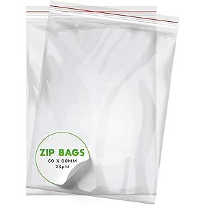 SACHET PLASTIQUE ZIP - 60 X...