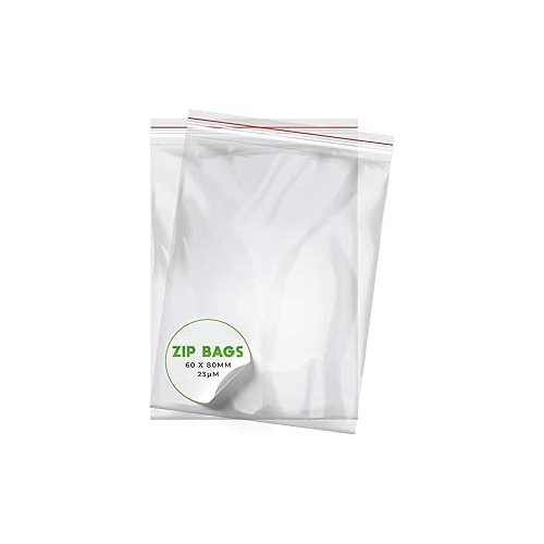 SACHET PLASTIQUE ZIP - 60 X 80 - PETIT