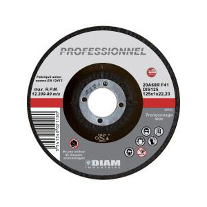 DISQUE ABRASIF INOX DIAM...