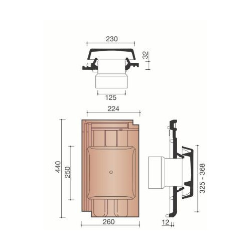 TRADI 12 KIT À DOUILLE 125MM AVEC...