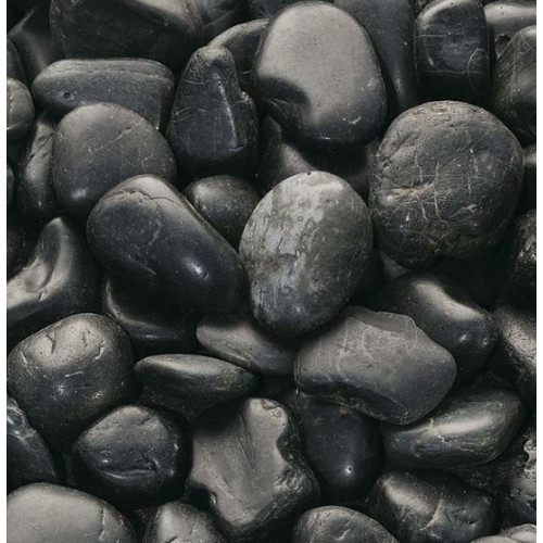 GALET MARBRE NOIR 40/60 (SAC DE 25KG)