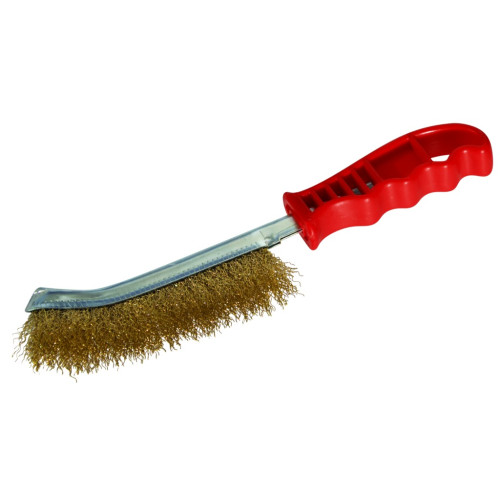 BROSSE METALLIQUE CONVEXE ACIER LAITONNE