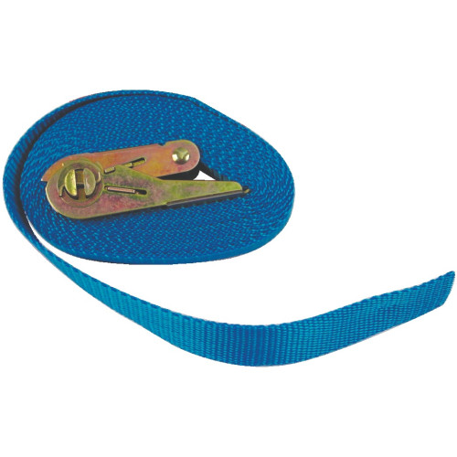 SANGLE D'ARRIMAGE CLIQUET 5MX25MM BLEUE