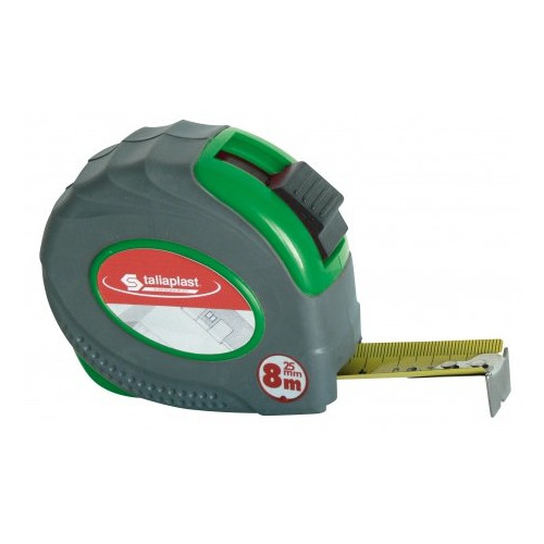 METRE VERT BI-MATIERE 25MM 8M (BLISTER)