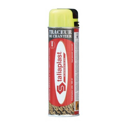 TRACEUR DE CHANTIER 500ML JAUNE FLUO