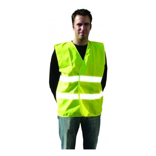 GILET JAUNE CLASSE 2 DOUBLE CEINTURE XL