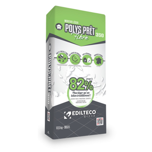 MORTIER LÉGER FIBRÉ POLYS PRET 350 -...