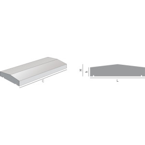 CHAPERON DE MUR 2 PENTES...