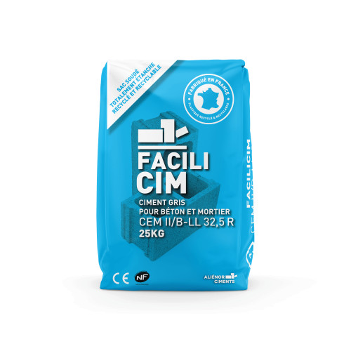 CIMENT GRIS - FACILICIM CEM II 32.5 R...